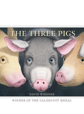 【预售】三只小猪1 The Three Pigs: 1 原版英文儿童绘本图书