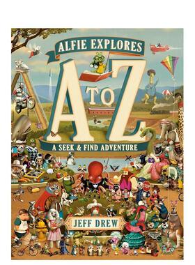 【预售】书虫阿尔菲大探索 互动式找找书 Alfie Explores A To Z 原版英文儿童趣味