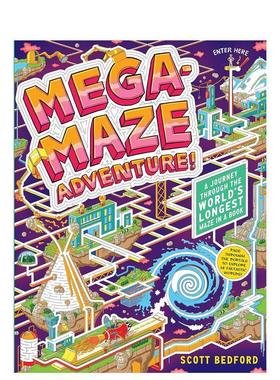 【预售】迷宫大冒险 Mega-Maze adventure! 原版英文儿童趣味图书