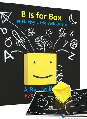 【预售】B IS FOR BOX开心的黄色小盒子 英文原版立体趣味操作童书适合3-6岁进口图书书籍