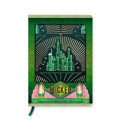 【预售】魔法坏女巫 雕刻工艺笔记本 Emerald City Wicked: Emerald City Sculpted Journal 原版笔记本Notebook图书