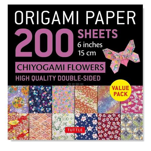 折纸200张千代花6英寸(15厘
