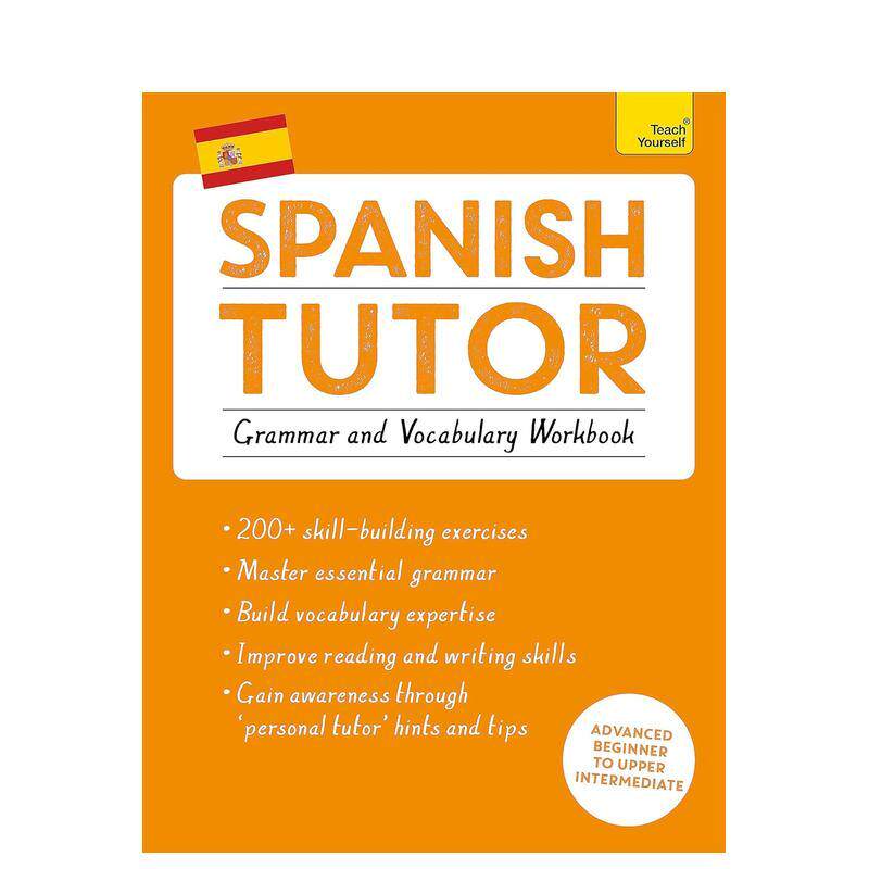 【预售】【语言自学练习册】西班牙语：语法与词汇 Spanish Tutor: Grammar and Vocabulary Workbook  原版英文语言学习