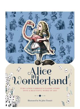 【现货】纸上风采:爱丽丝漫游奇境:礼物书 【Paperscapes】Alice in Wonderland 原版英文生活综合图书