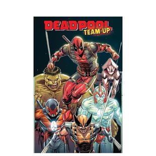 【现货】英文漫画 死待联手 卷1 Deadpool Team-Up: 1 原版英文图书