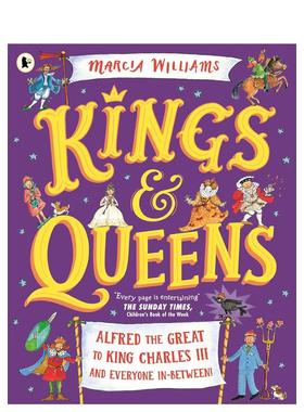 【预售】【获奖作者兼插画师Marcia Williams】国王和王后 Kings and Queens 原版英文儿童绘本
