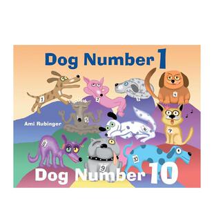 【预售】1 号狗，10 号狗 Dog Number 1， Dog Number 10 原版英文儿童语言/概念启蒙图书书籍