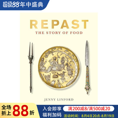 【预售】食物的故事 【British Museum】Repast The Story Of Food 原版英文人文历史 T&H 进口图书