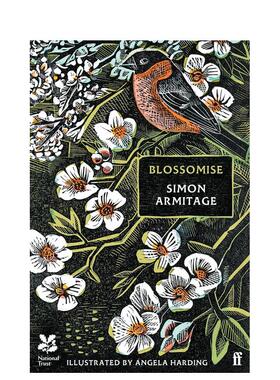 【预售】绽放 英国桂冠诗人Simon Armitage &版画艺术家Angela Harding Blossomise 原版英文诗歌