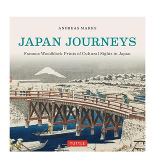 【现货】著名的木刻：日本的文化景色 Famous Woodblock Prints of Cultural Sights in Japan 原版英文艺术画册画集图书