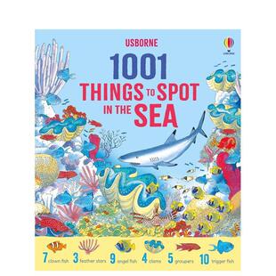 【预售】海洋寻宝图鉴：1001种海洋生物 1001 Things to Spot in the Sea 原版英文儿童绘本图书