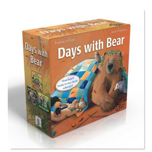 图书 with Set Box Bear 进口外版 预售 和熊在一起 日子 套装 英文原版 Days