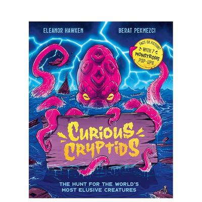 【预售】神秘 cryptids：真相还是传说？由你判断！含7个立体怪兽弹页 Curious Cryptids  原版英文儿童绘本图书书籍