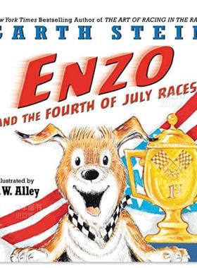 【现货】恩佐和7月4日的比赛 Enzo and the Fourth of July Races英文儿童绘本原版图书进口书籍Stein, Garth