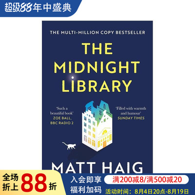 【现货】The Midnight Library，深夜图书馆英文小说 原版图书外版进口书籍