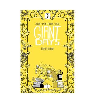 【预售】英文漫画 漫画 非凡岁月卷3 Giant Days Library Edition Vol.3 英文原版进口美漫 艾斯纳奖获奖漫画系列 BOOM! Box出版