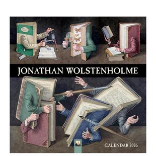 【预售】Jonathan Wolstenholme水彩画作 2026年挂历（艺术日历） Jonathan Wolstenholme Wall Calendar   原版日历图书