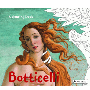 预售 英文原版 波提切利涂色书Colouring Botticelli 儿童艺术启蒙进口图书书籍 Book