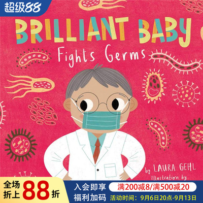 【现货】【智慧宝宝】打败细菌 【Brilliant Baby】Fights Germs 原版英文儿童绘本图书书籍