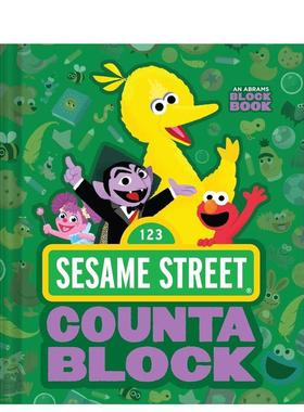 【现货】芝麻街计数书Sesame Street Countablock 收欢迎儿童电视节目主题数数启蒙翻翻纸板绘本 英文原版 适合3-6岁少儿学前早教