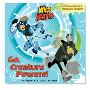 Creature Chris 去吧 图书进口书籍Kratt 8X8英文儿童绘本原版 Powers 力量 生物 现货