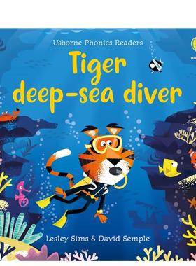 【预售】深海潜水员老虎 【Phonics Readers】Tiger deep-sea diver 原版英文儿童自然拼读 英语启蒙读物进口书籍