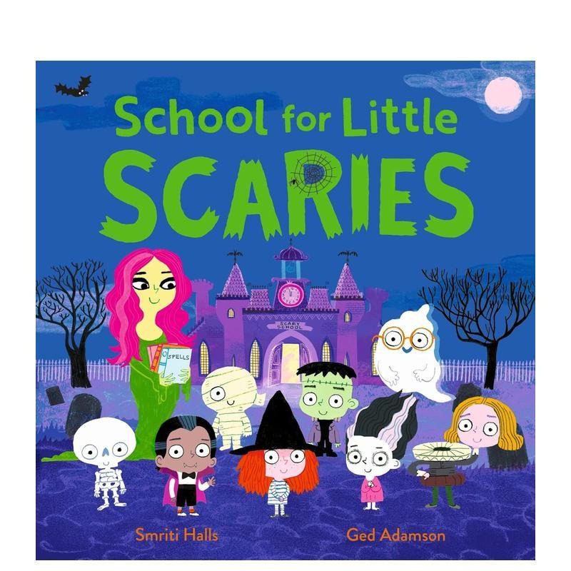 【预售】小怪物学园 School for Little Scaries 英文儿童插画故事绘本 进口童书