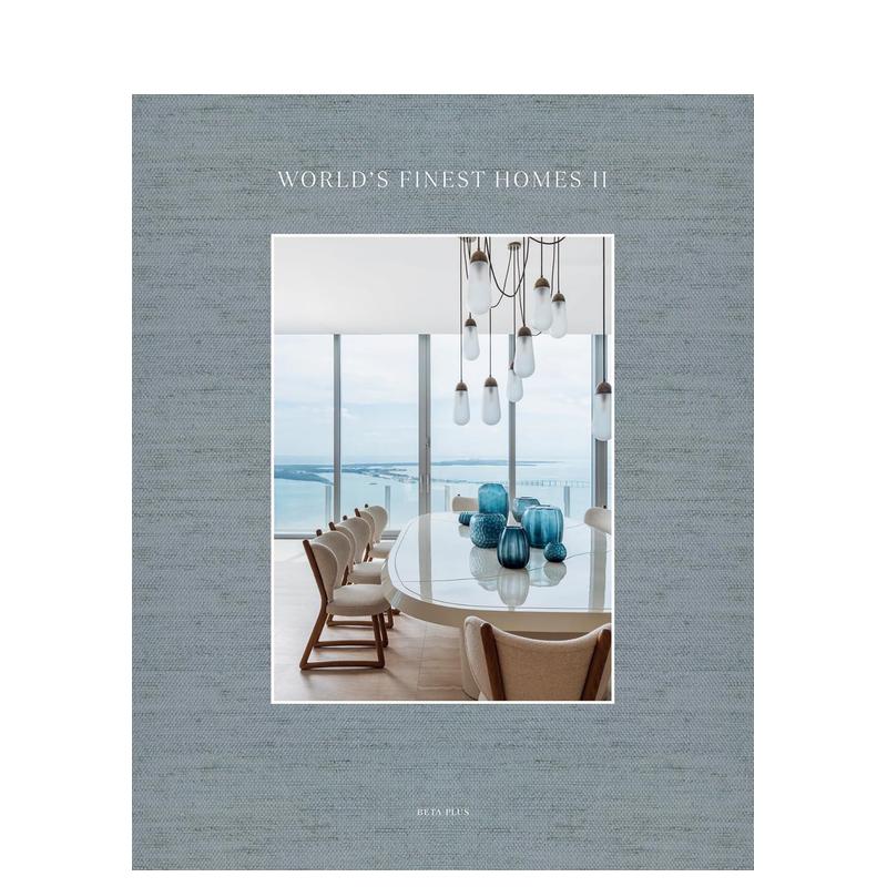 【预售】全球至臻住宅II World's Finest Homes II 原版英文室内设计装饰 天然亚麻布面装帧 奢华咖啡桌书图书