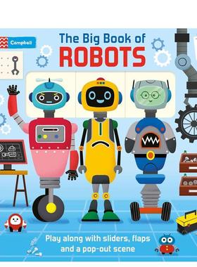 【预售】机器人大全 The Big Book of Robots 原版英文儿童绘本图书(预计26年1月出版)