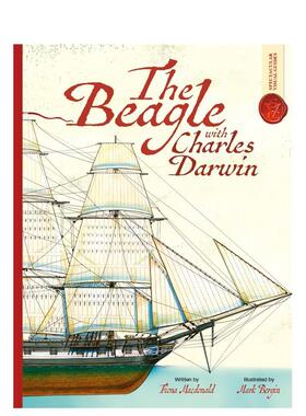 【预售】跟随达尔文的小猎犬号：震撼视觉指南 Beagle With Charles Darwin: Spectacular Visual Guides 原版英文儿童绘本图书
