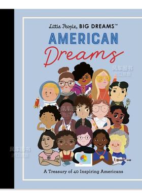 【预售】小人物大梦想系列:美国梦 英文原版儿童人物传记绘本 American Dreams:A Treasury of 40 Inspiring Americans励志故事书