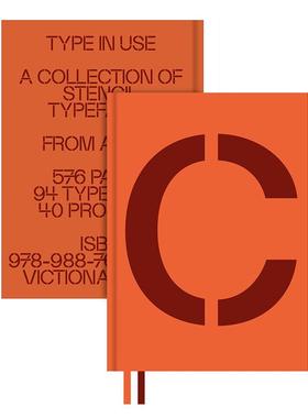 【现货】模板字体应用：模板字体作品集 Stencil in Use?:?a Collection of Stencil Typefaces 原版英文字体图案标志设计图书