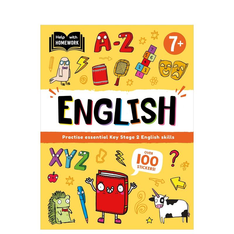 【预售】作业辅导：7岁以上（英语） Help With Homework: Age 7+ English 原版英文儿童自然拼读