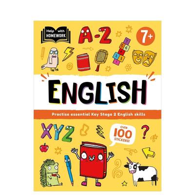 【预售】作业辅导：7岁以上（英语） Help With Homework: Age 7+ English 原版英文儿童自然拼读