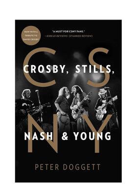 【预售】CSNY摇滚音乐人时代 CSNY: Crosby， Stills， Nash and Young 原版英文音乐图书