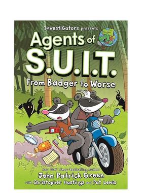 【预售】【调查员：西装特工】卷2：獾上加乱（精装） InvestiGators: Agents of S.U.I.T. 原版英文儿童漫画图书