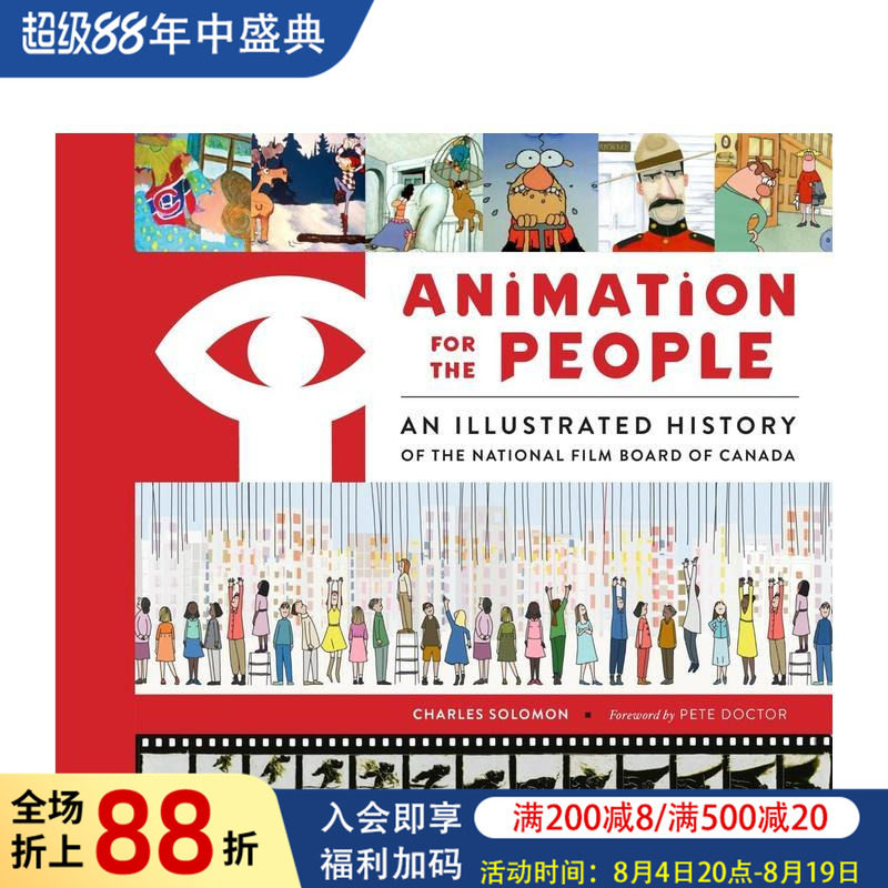 【预售】加拿大国家电影局光影传奇 Animation for the People: An Illustrated History 原版英文生活图书