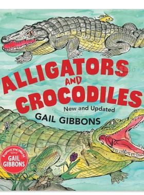 【现货】短吻鳄和鳄鱼 英文儿童绘本 Alligators And Croc (New)