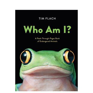 【现货】我是谁?一本关于濒危动物的书 Who Am I?: A Peek-Through-Pages Book of Endangered Animals 原版英文儿童趣味图书