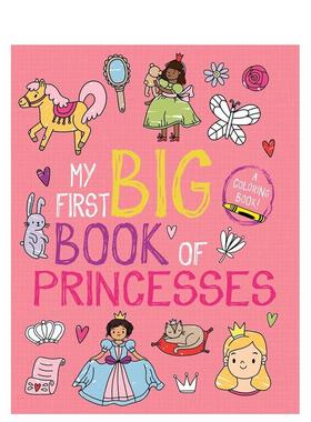 【现货】我的涂色启蒙书：公主 My First Big Book of Coloring: Princesses 原版英文儿童趣味