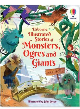 【预售】插图怪兽/食人魔/巨人和巨魔故事 英文儿童故事 Illustrated Stories of Monsters, Ogres, Giants and a Troll! 英文儿童