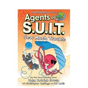 【预售】【调查员:西装特工】卷4:麻烦多多 Investigators: Agents of S.U.I.T. 原版英文儿童漫画图书(预计2月出版)