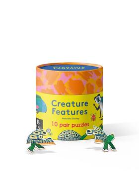 【预售】生物特辑：丛林（异形拼图） Creature Features Jungle : A Pair Puzzle 原版英文儿童趣味 进口图书