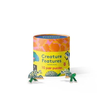 【预售】生物特辑：丛林（异形拼图） Creature Features Jungle : A Pair Puzzle 原版英文儿童趣味 进口图书