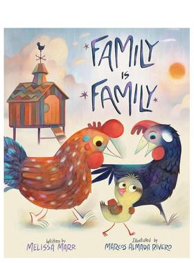 【预售】家庭就是家庭 Family Is Family 英文原版儿童人际交往能力培养友谊绘本图画书3-6岁英语早教启蒙认知读物 MARR  MELISSA