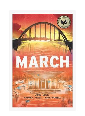 【预售】英文漫画 游行三部曲套装 March (Trilogy Slipcase Set) 原版英文图书