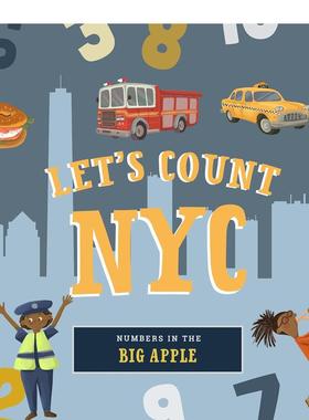 【预售】数一数：纽约 Let'S Count New York City 英文原版儿童绘本0-3岁英语启蒙纸板图画书 Oberman, Adina