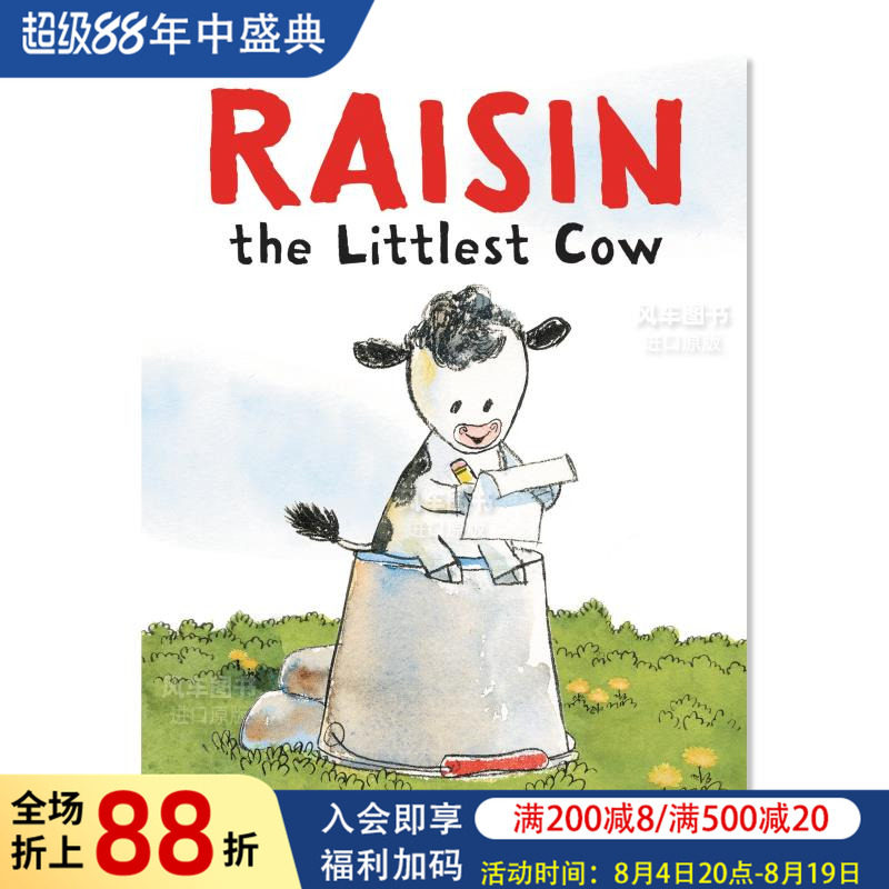 【现货】葡萄干 最小的奶牛 Raisin, the Littlest Cow英文儿童绘本原版图书进口书籍Busch, Miriam