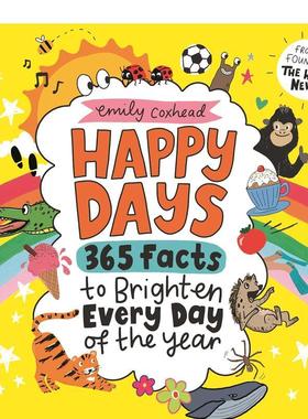 【现货】快乐时光：照亮365天的小事 Happy Days: 365 Cheerful F 原版英文儿童绘本图书书籍