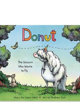 【预售】多纳特：一只想飞的独角兽 Donut : The Unicorn Who Wants to Fly 儿童绘本3-6岁 英文原版进口童书